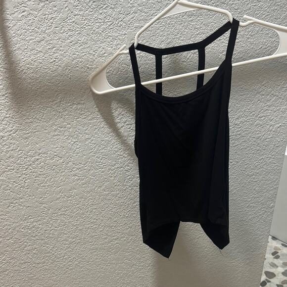 SHEIN Black Asymmetrical Crop Tank Top - Picture 1 of 3